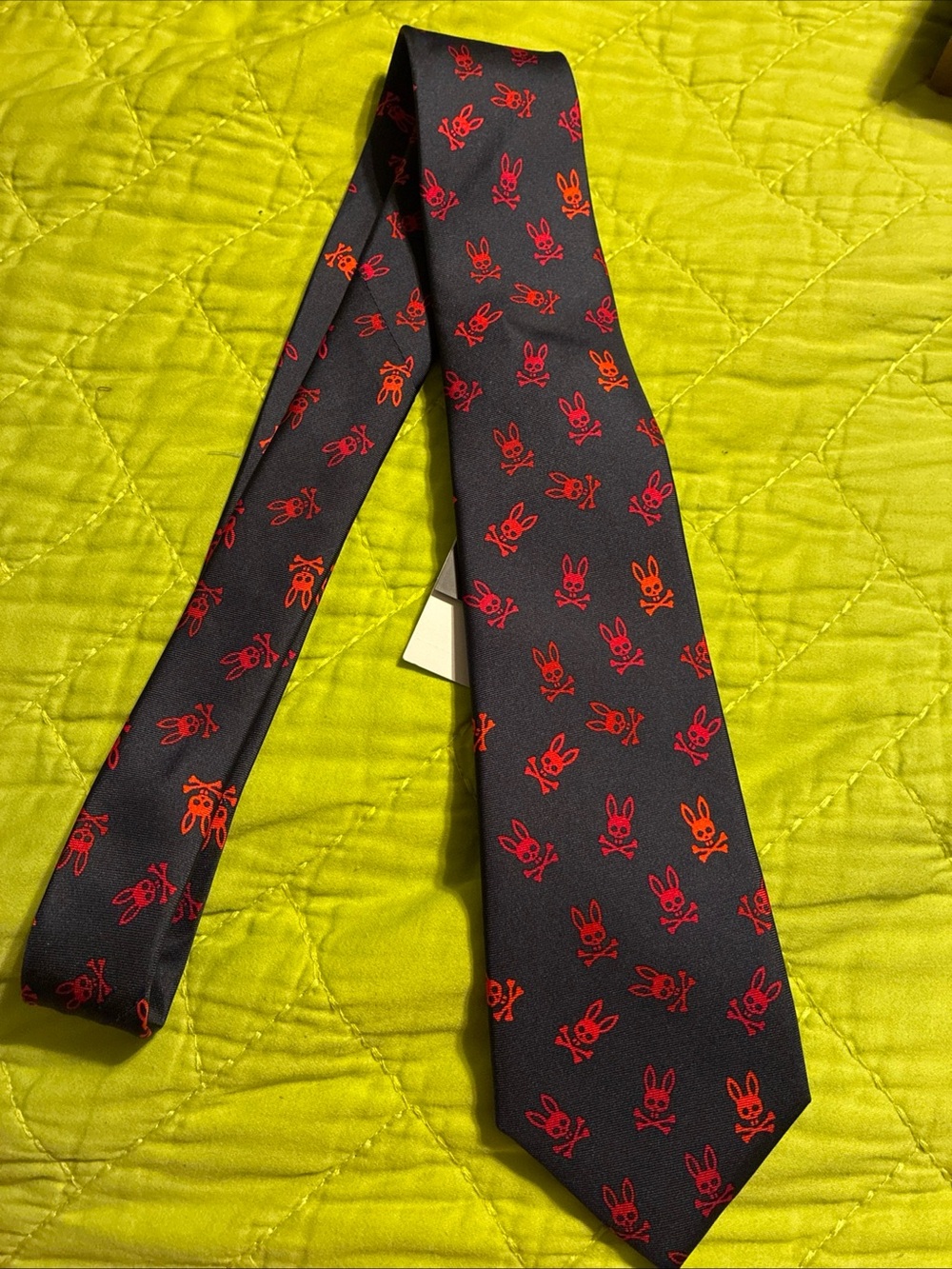 Psycho bunny mens logo all over tie